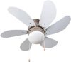 Bestron Plafondventilator DC30T met verlichting, grote vleugelspanwijdte van ø75 cm, met zomer -/winterfunctie, 50 w, kleur ahorn/wit online kopen