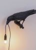 Seletti LED decoratie wandlamp Bird Lamp blik links zwart online kopen