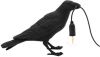 Seletti LED decoratie tafellamp Bird Lamp, wachtend, zwart online kopen