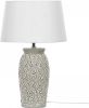 Beliani Khoper Tafellamp grijs keramiek online kopen