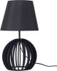 Beliani Samo Tafellamp zwart multiplex online kopen