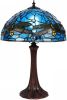 Clayre & Eef Blauwe Tafellamp Tiffany Ø 31*43 Cm E27/max 1*60w 5ll 9335bl online kopen