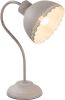 Clayre & Eef Bureaulamp 15x25x35 Cm Grijs Ijzer Kunststof Rond Tafellamp Grijs Tafellamp online kopen