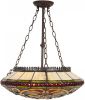 Clayre & Eef Plafondlamp Tiffany Ø 51*112 Cm E27/max 3*60w 5ll 6082 online kopen