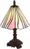 Clayre & Eef Roze Tafellamp Tiffany Ø 20*34 Cm E14/max 1*25w 5ll 6193 online kopen