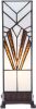 Clayre & Eef Tafellamp Tiffany 12x12x35 Cm/E14/max.1x25 W Bruin, Wit Ijzer, Glas, Kunststof online kopen