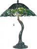 Clayre & Eef Tafellamp Tiffany Compleet ø 47x58 Cm 2x E27 Max 60w. Groen, Blauw Ijzer, Glas online kopen