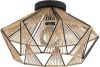 EGLO Adwickle Plafondlamp E27 Ø 44, 5 cm Zwart/Natuur online kopen