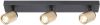 Freelight Spot Razza Mat Zwart Goud 3 lichts GU10 Balk online kopen