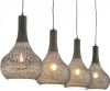 Hoyz Collection Hoyz Hanglamp 4 Industriële Kegel Hanglampen Transparant online kopen