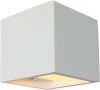 Artdelight Overschilderbare wandspot Plaster Square Up Down wit WL 8172 WI online kopen