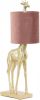 Light & Living Tafellamp Giraffe Goud/Oud Roze 20 x 28 x 68 cm online kopen