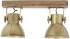 Light&Living Hang-/wandlamp 2L Elayhout weather barn brons 42 x 18 x 24 online kopen