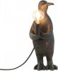 Light & Living Tafellamp 'Penguin' 34cm, kleur Mat Zwart online kopen