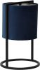 Light & Living Tafellamp 'Santos' 35cm hoog, Mat Zwart, kleur Petrol online kopen