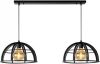 Lucide hanglamp Dikra 2 lamp zwart Ø40 cm Leen Bakker online kopen