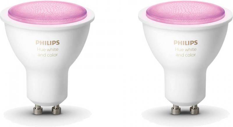 Philips Hue Led Spot Gu10 White And Color Ambiance Bluetooth Duo Pack online kopen