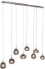 Steinhauer Bollique hanglamp staal met rookglas online kopen