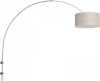 Steinhauer Wandlamp Sparkled Light 8143st Staal Kap Grijs Linnen online kopen