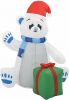 VidaXL Kerstfiguur ijsbeer opblaasbaar LED binnen en buiten 2, 4 online kopen