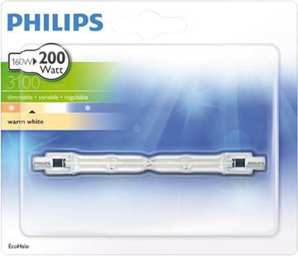 Philips 2010073160 halogeenlamp R7s 160W 3100Lm staaf EcoHalo -