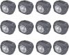 VIDAXL Buitenverlichting zonne energie LED tuinlamp steenvormig 12 stuks online kopen