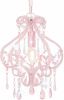 VidaXL Plafondlamp met kralen rond E14 roze online kopen
