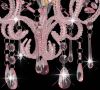 VidaXL Plafondlamp met kralen rond E14 roze online kopen