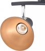 VidaXL Plafondlamp voor 2 peertjes E27 zwart en goudkleurig online kopen