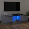 VidaXL Tv meubel met LED verlichting 120x30x35, 5 cm betongrijs online kopen