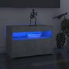 VidaXL Tv meubel met LED verlichting 60x35x40 cm betongrijs online kopen