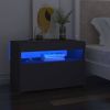 VidaXL Tv meubel met LED verlichting 60x35x40 cm grijs online kopen
