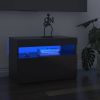 VidaXL Tv meubelen 2 St Met Led verlichting 60x35x40 Cm Hoogglans Grijs online kopen