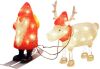 KONSTSMIDE Led deco figuur Acryl kerstman en rendier, kerstversiering rood buiten(1 stuk ) online kopen