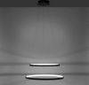 Paul Neuhaus Leuchten Direkt Hanglamp Circle Mat Zwart Led incl. Dimmer 50cm Ø online kopen