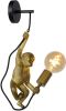 Lucide Wandlamp Extravaganza Chimp, goud mat/zwart online kopen