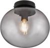 Nordlux Plafondlamp Alton met glazen kap, zwart/rook online kopen