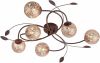 Paul Neuhaus Plafondlamp GRETA Roest 6 Lichts online kopen