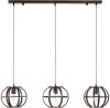 Brilliant hanglamp Basia 3 lichts zwart Leen Bakker online kopen