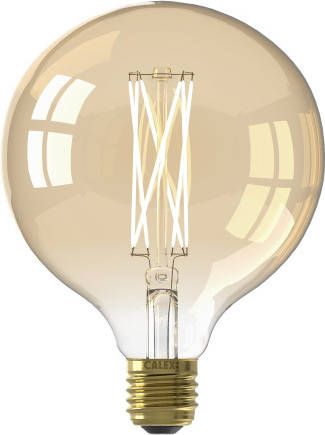 Trendhopper Calex LED Full Glass LongFilament Globe Lamp 240V 4W 320lm E27 GLB125, Gold 2100K Dimmable, energy label A+ online kopen