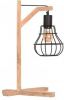 LABEL51 Tafellamp Drop Zwart Metaal Naturel Mangohout online kopen