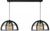 Lucide hanglamp Dikra 2 lamp zwart Ø40 cm Leen Bakker online kopen