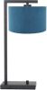 Steinhauer Moderne schemerlamp Stanger zwart met blauw velvet 7124ZW online kopen