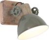 Steinhauer Retro wandlamp Gearwood retro groen met houtbruin 7968G online kopen