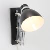 Lamponline Lightning Moderne Wandlamp 1 l. Scharnier Zwart online kopen