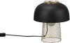 Reality Leuchten Tafellamp Punch, zwart/goud, &#xD8, 25 cm online kopen