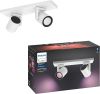 Philips Opbouwspot Hue Argenta White and color 2 lichts wit 915005762001 online kopen