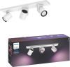 Philips Opbouwspot Hue Argenta White and color 3 lichts wit 915005762101 online kopen
