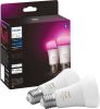 Philips Hue Bluetooth White & Color Ambiance E27 Lichtbron Duo Pack online kopen