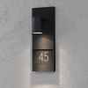 Konstsmide Buitenlamp 'Modena' Wandlamp met huisnummer, GU10 / 230V, kleur Zwart online kopen